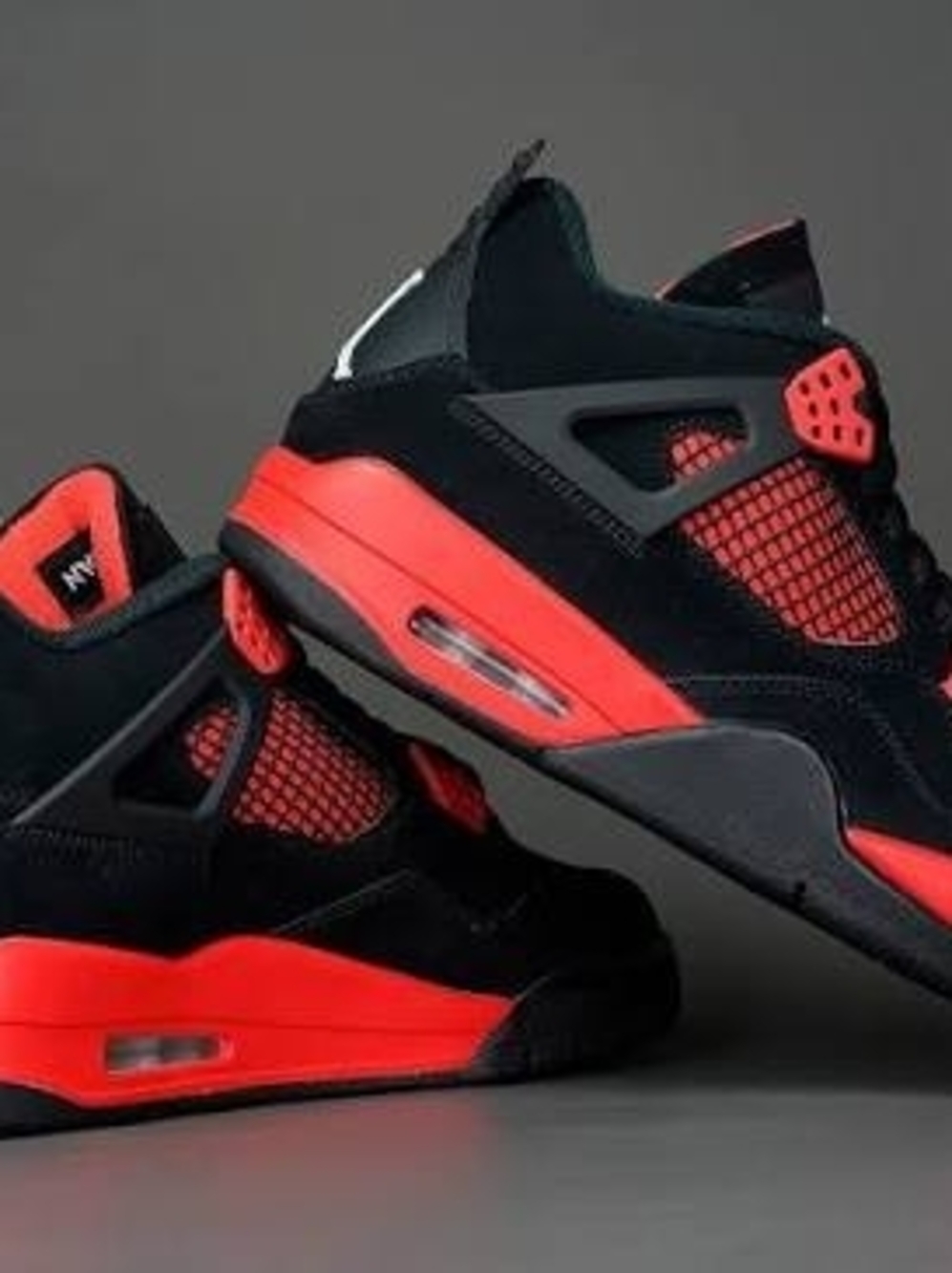 Men's Black & Red Athletic Sneakers